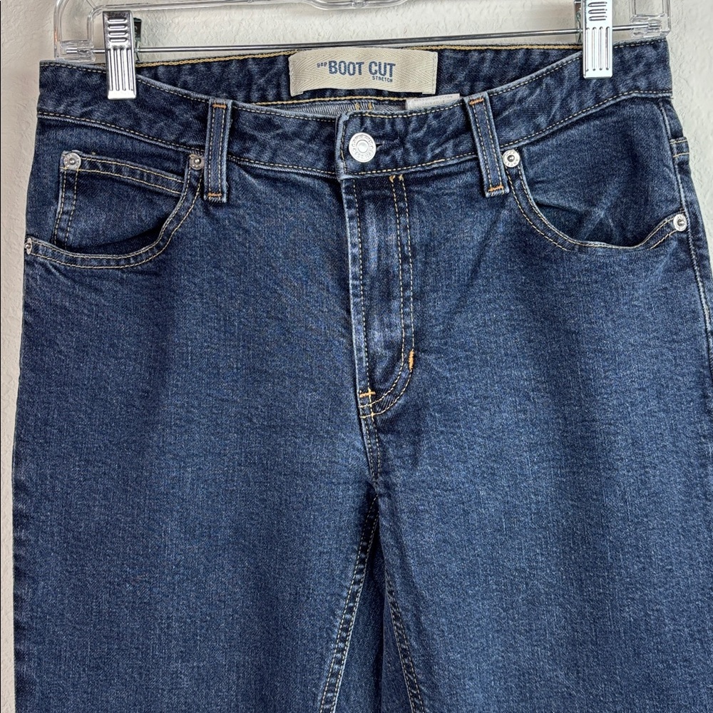 GAP boot cut stretch flawless cotton dark wash Jeans 1% spandex Women’s 6 - Picture 3 of 5